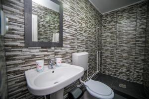 Koupelna v ubytování Quantum villa