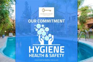 Certifikát, hodnocení, plakát nebo jiný dokument vystavený v ubytování Hivernage Secret Suites & Garden