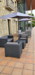 Balkón nebo terasa v ubytování Hotel VillaMarcilla