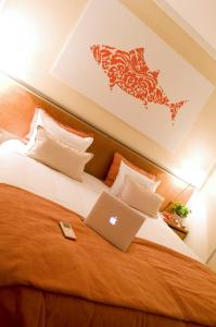 Tempat tidur dalam kamar di Vista Marina Apartamentos Turisticos