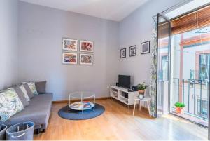 TV a/nebo společenská místnost v ubytování Apartamento Deluxe Terrace. Alameda