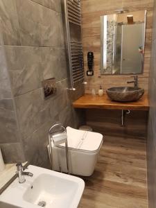 Koupelna v ubytování B&B Le Palme