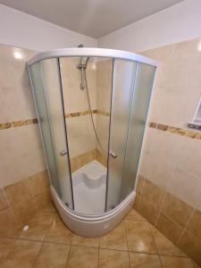 Koupelna v ubytování Apartment Čutul
