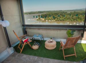 Balkón nebo terasa v ubytování Sensational view - Zemun