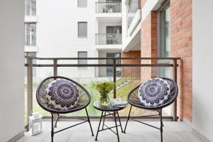 Balkón alebo terasa v ubytovaní Elite Apartments Garden Gates Premium