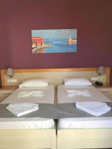 Postel nebo postele na pokoji v ubytování Vagia Mare