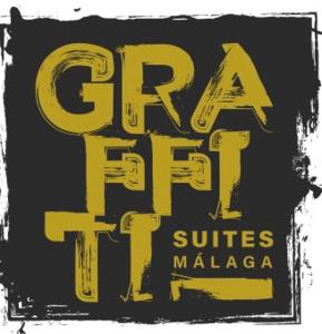 een zwart en geel bord met de groene vlag vervangt malacca bij Graffiti Suites Málaga in Málaga