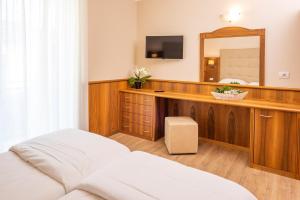 TV a/nebo společenská místnost v ubytování Hotel Centrale