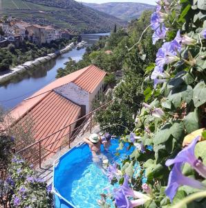 Pogled na bazen u objektu Casa da Encosta Douro Valley ili u blizini