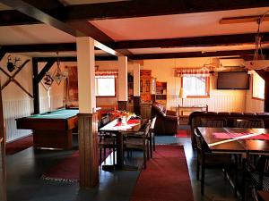 Χώρος καθιστικού στο Hostel Sivakka