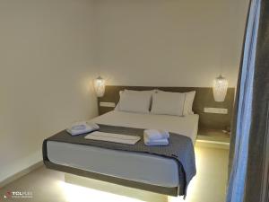 Postel nebo postele na pokoji v ubytování Arpistis apartments koufonisia