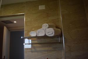 Koupelna v ubytování Amber Hotel Albania