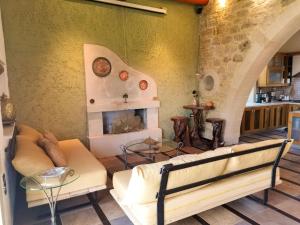 Posezení v ubytování Villa Ermis - The Cretan Castello + 52 fotografií