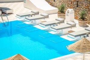 a rendering of the pool at the resort at Marianna Hotel in Perissa