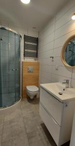Ένα μπάνιο στο Pokoje Gościnne Cztery Wiatry