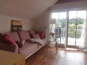Χώρος καθιστικού στο Apartment am Stadtsee +1 φωτογραφίες