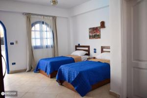 מיטה או מיטות בחדר ב-Sea Horse Hotel Dahab