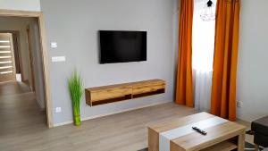 Televízia a/alebo spoločenská miestnosť v ubytovaní New Apartman Atis