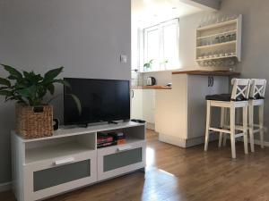 Телевизор и/или развлекательный центр в Apartament pod Ratuszem