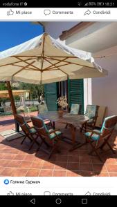 Patio alebo iná vonkajšia časť ubytovania Villa Curti