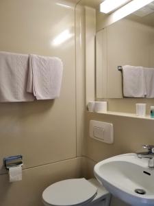 Koupelna v ubytování Hotel Fröhlich-Höche