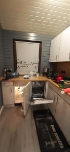 Kuchyň nebo kuchyňský kout v ubytování Ferienhaus uelsen