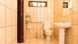 Koupelna v ubytování Hotel Nany