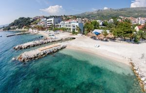 an aerial view of a beach in a resort at Luxury Apartment Antoni in Podstrana