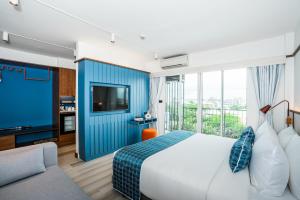 Postel nebo postele na pokoji v ubytování Hotel Amber Sukhumvit 85 + 37 fotografií