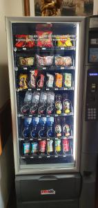 a refrigerator filled with lots of food and drinks at La Baita in Boario Terme