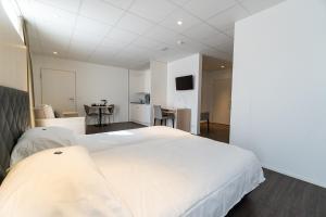 Postel nebo postele na pokoji v ubytování Los Lorentes Hotel Bern Airport