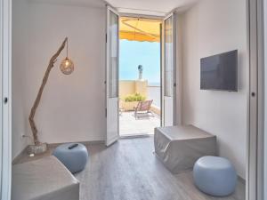 Телевизор и/или развлекательный центр в Hotel Medusa