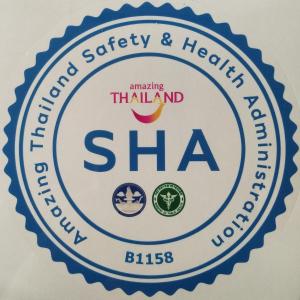 a sign for the emergency safety and healing hal island sha at Viangluang Resort in Chiang Mai