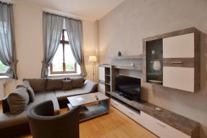 Η κουζίνα ή μικρή κουζίνα στο FeWo der 'Villa Ephraim' - James-von-Moltke-Str.