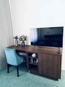 TV a/nebo společenská místnost v ubytování Demaris
