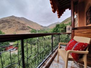 Parveke tai terassi majoituspaikassa Dar Assarou - Toubkal National Park Lodge