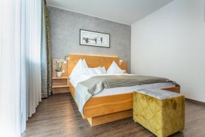 Katil atau katil-katil dalam bilik di Hotel Almrausch