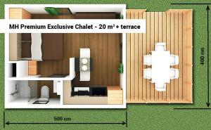 Plan piętra w obiekcie Victoria Mobilehome in Padova Premium Camping Resort