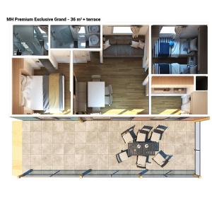 Plan piętra w obiekcie Victoria Mobilehome in Padova Premium Camping Resort