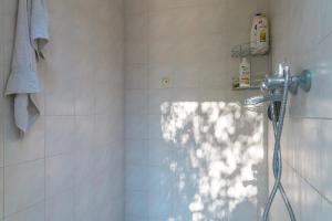 a shower with a faucet in a bathroom at Villa Sofia in Mesimvría +28 photos