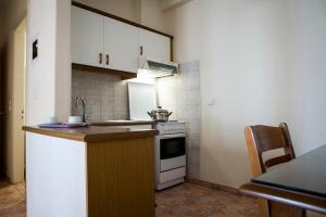 Kuchyň nebo kuchyňský kout v ubytování Rouchotas Studios by Viktor 1rst Floor