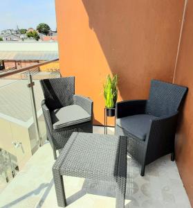 Balkón nebo terasa v ubytování Flamingo Apartments