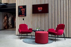 Radisson RED Aarhus的休息区