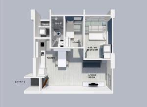 Nacrt objekta Penang Studio Suite in Georgetown