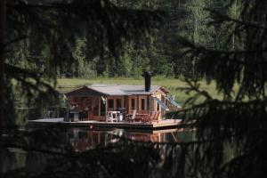 Landskap semula jadi dekat dengan the country house