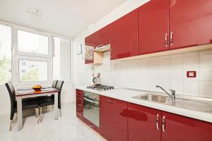 Kuchyň nebo kuchyňský kout v ubytování Apartment Piccolo