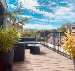 Balkoni atau teres di ART HOUSE Basel - Member of Design Hotels