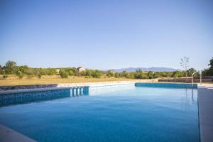 ein großer Pool mit blauem Wasser in der Unterkunft Villa Green Oasis in Lovreć