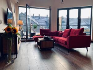 Posezení v ubytování Apartament Krzysztofa Bochusa