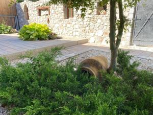 A garden outside Burgchalet
